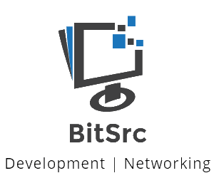 Logo: BitSrc. Development and Networking.